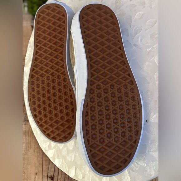 New Vans Classic Slip-On Shoes Canvas Block Checkerboard Brown (VN0A2Z41DFM) - Picture 11 of 12